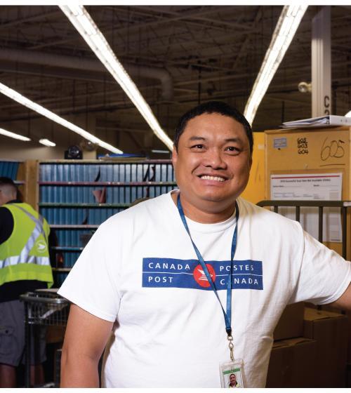 image of postal worker at work
