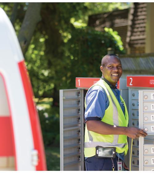 image of postal worker at work