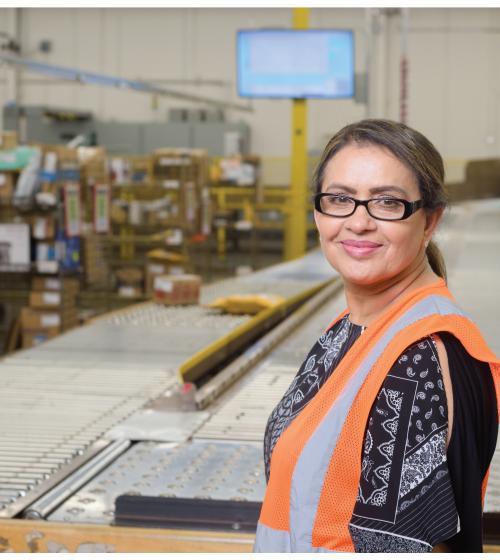image of postal worker at work
